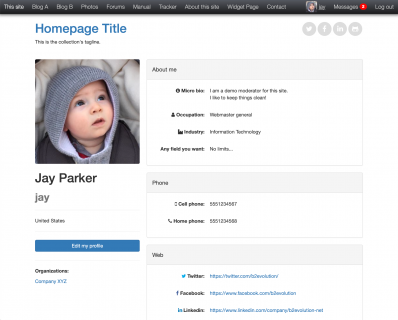 User Group / Club Site
